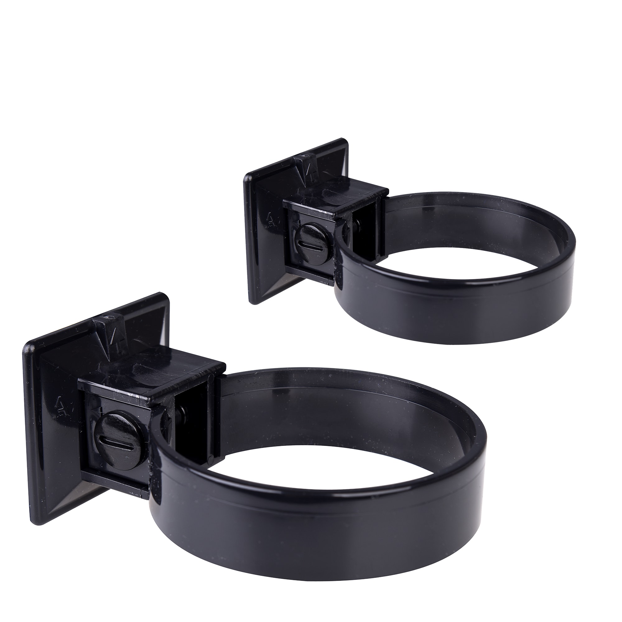 Rørklammer 90mm plast sort Prefa
