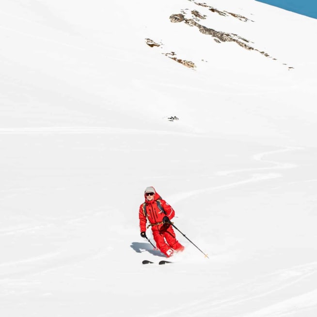 Encadrement ski et snowboard avec moniteurs ESF à Arc 1800