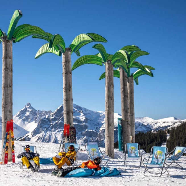 Sortie ski aux Carroz