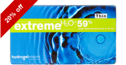 Extreme H2O 59 Percent Thin 6 lenses per box