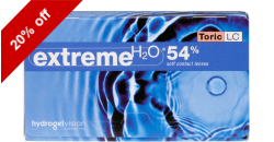 Extreme H2O 54 Percent Toric LC 6pk 6 lenses per box