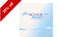 1-Day Acuvue Moist 90 lenses per box