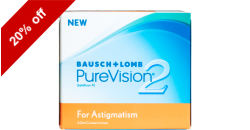 PureVision 2 for Astigmatism 6 lenses per box