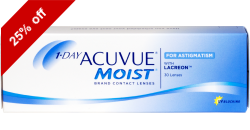 1-Day Acuvue Moist Astigmatism 30 lenses per box