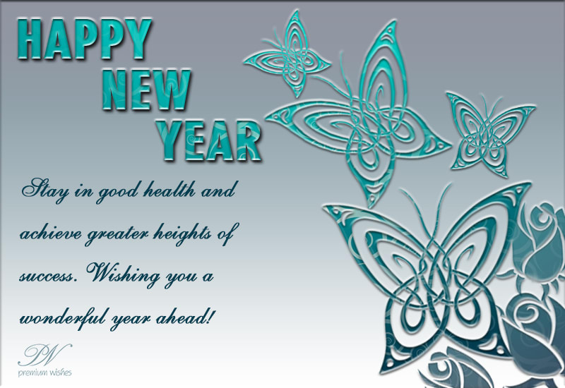 Happy New Year - Good Health and Success - Premium Wishes