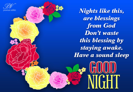 Good Night - Be Happy - Premium Wishes