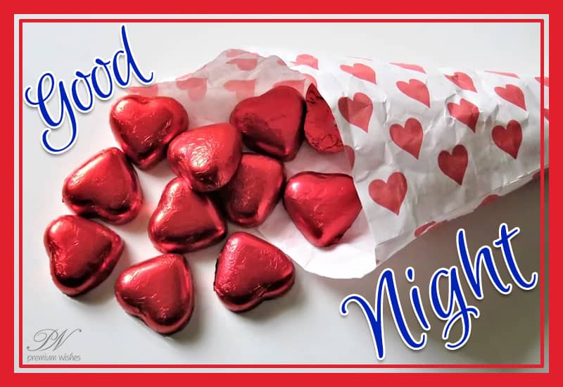 Good Night Chocolates With Love Premium Wishes