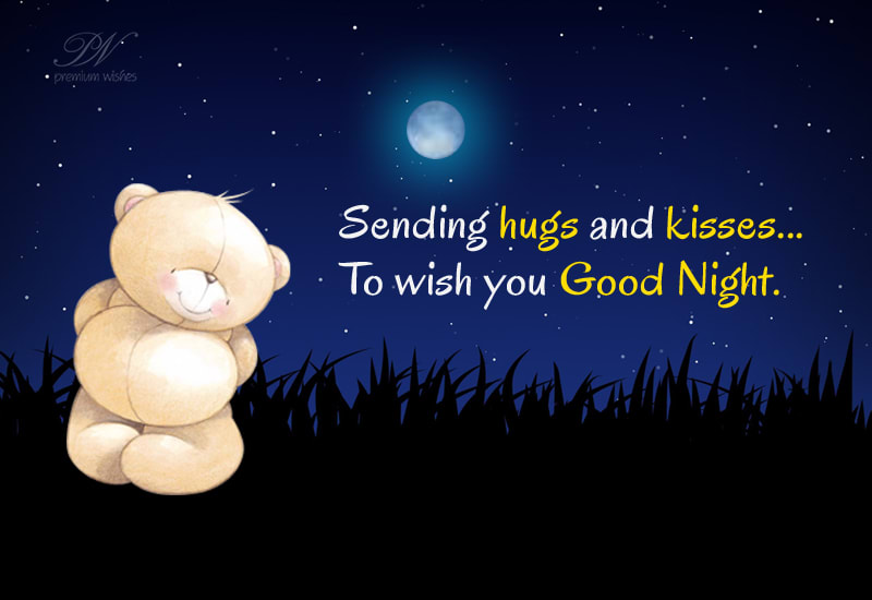 Good Night Hug Kisses Images.