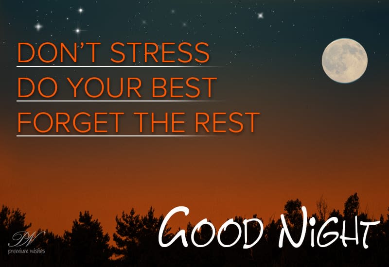 Good Night Rest peacefully Premium Wishes