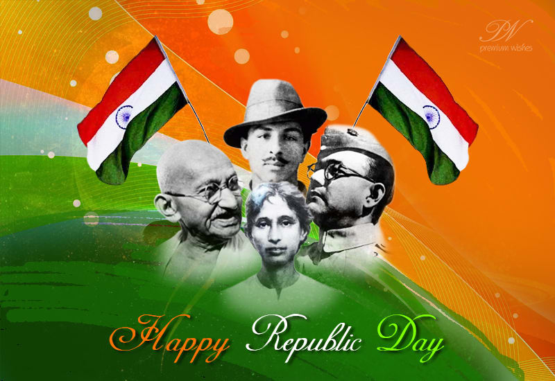 Happy Republic Day - Salute To The Men Who Realized The Dream - Premium ...