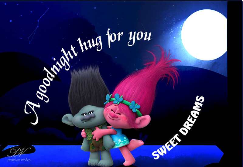 Good night hug for you - Premium Wishes