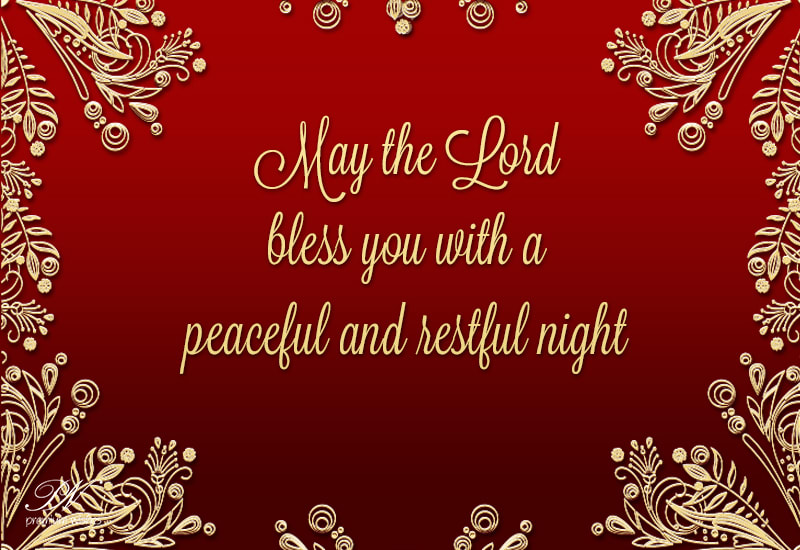 May The Lord Bless You With A Peaceful Night Premium Wishes