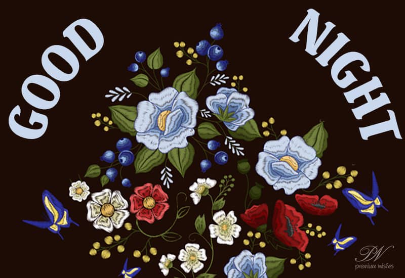 Some Flowers For You Wishing You Good Night Sleep Tight Premium Wishes