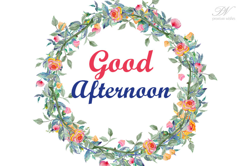Good Afternoon - Stay Safe and Sound - Premium Wishes
