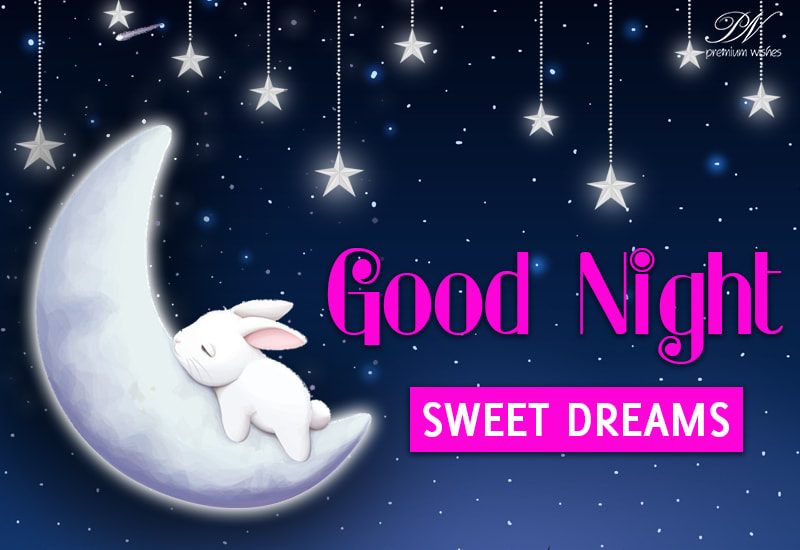 Good Night Dream Well - Sweet Dreams - Premium Wishes