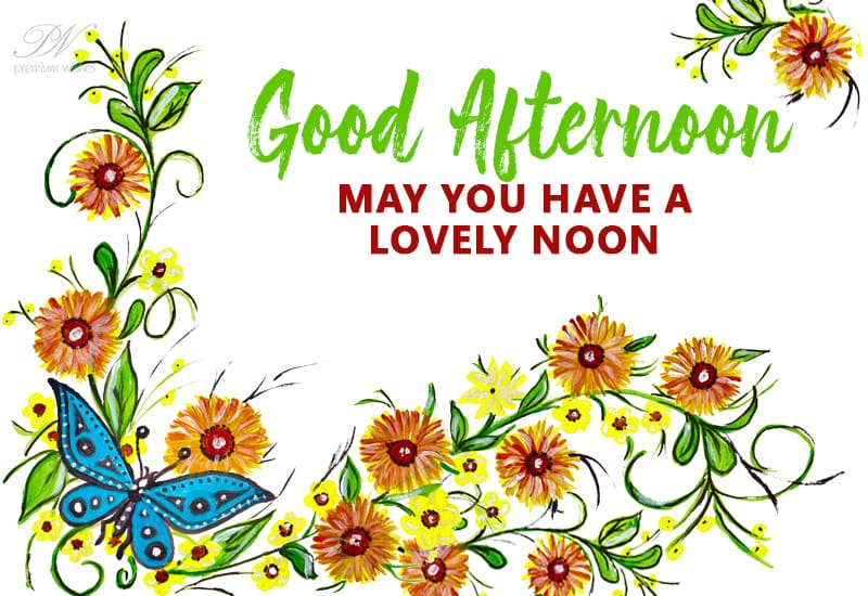 Good Afternoon May You Have A Lovely Noon Premium Wishes