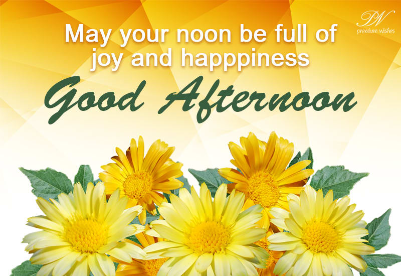 May your noon be full of joy and happiness - Good Afternoon - Premium ...