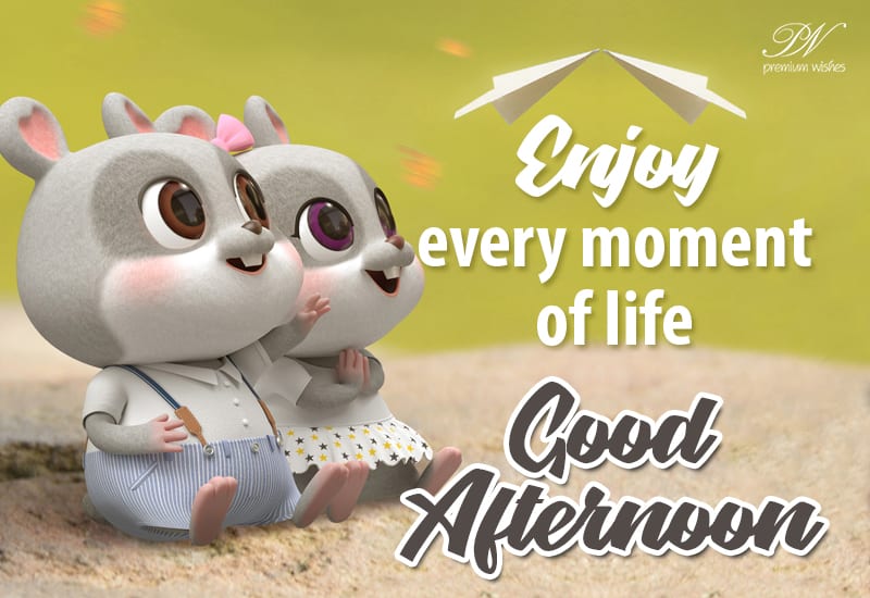 Good Afternoon - Enjoy every moment of life - Premium Wishes Good Afternoon - Enjoy every moment of life - Premium Wishes