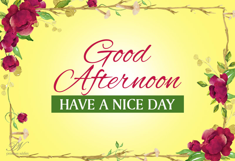 Good Afternoon Friends - Have a nice and fruitful noon - Premium Wishes