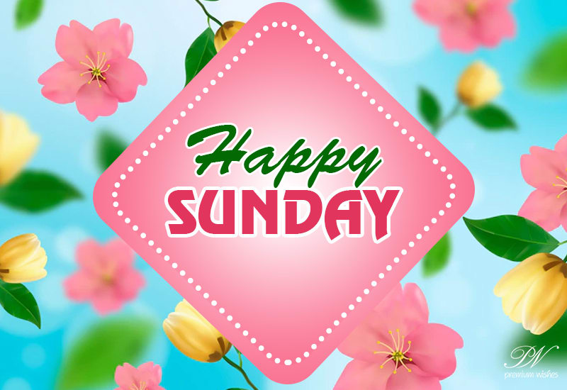 Happy Sunday – Keep your spirits up and remain happy – Premium Wishes