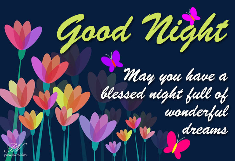 Good Night - May you have a blessed night full of wonderful dreams ...