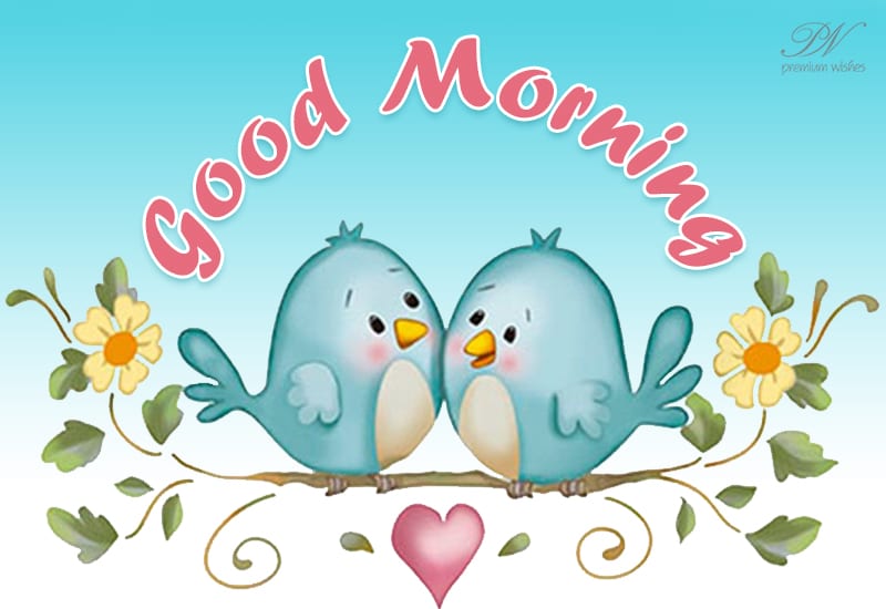 Good Morning - Enjoy the morning hearing the birds chirping - Premium