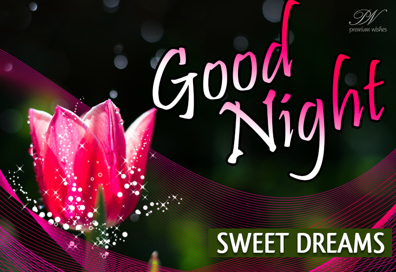 Good Night and Sweet Dreaming Friends - Premium Wishes