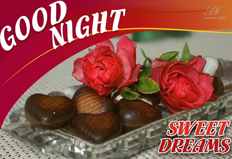 Good Night Chocolates and roses to make your night sweet and lovely