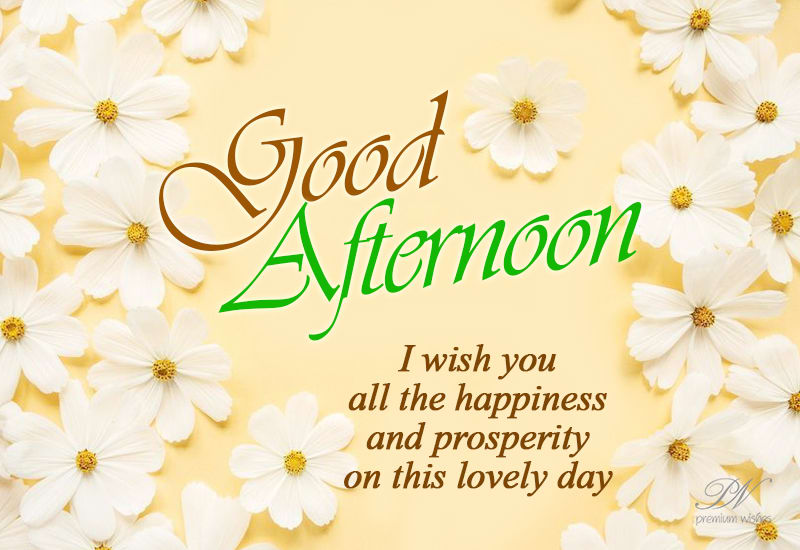 Good Afternoon I wish you all the happiness and prosperity on this ...