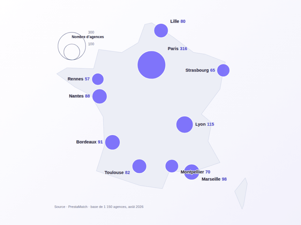 Où sont les agences digitales en France ? La carte de la concentration