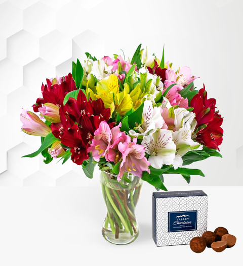 Alstroemeria Bouquet - Free Chocs