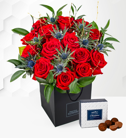 Grandeur - Valentine's Flowers - Valentine's Day Flowers - Valentine's Red Roses - Red Roses Bouquet - Send Valentine's Flowers