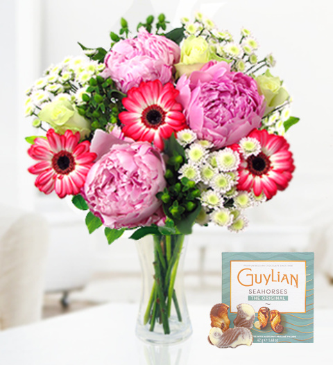 Peony Bouquet - Free Chocs image