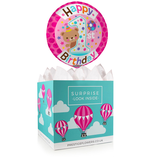 Her 5th Birthday - Balloon in a Box Gifts - Birthday Balloons - 5th Birthday Balloons - Balloon Gift Delivery