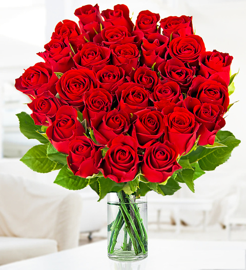 30 Red Roses » Valentines Day Flowers £26.99 | FREE Chocolates ...