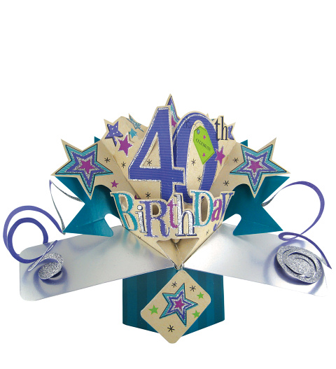 40th Birthday Pop Card