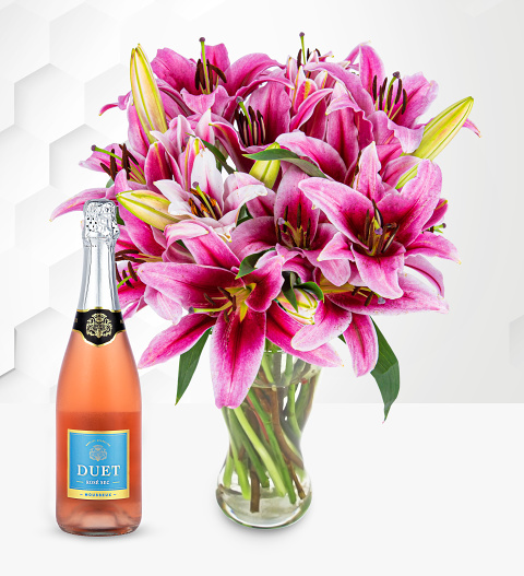 Stargazer Lilies With Fizz image