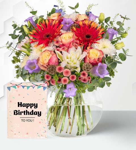 Luxury Florist Choice with Birthday Card image