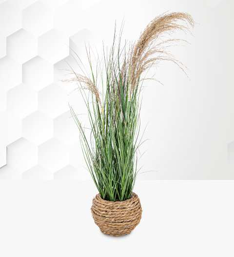 Image of Faux Potted Pampas