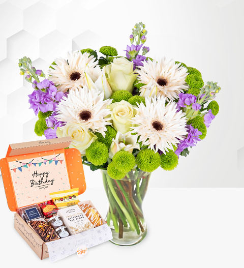 May Bouquet & Birthday Tea Gift image