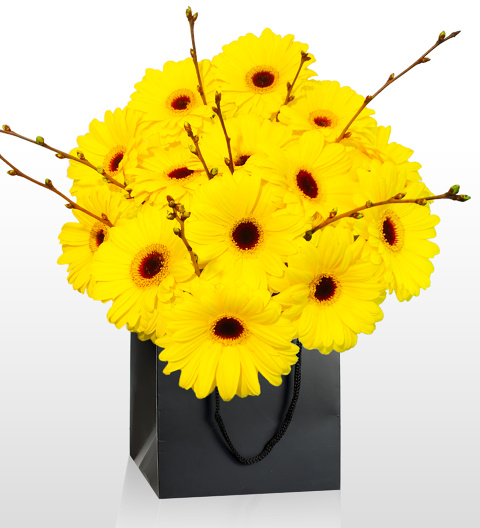 Van Gogh Bouquet - National Gallery Flowers - National Gallery Bouquets - Yellow Bouquet - Birthday Flowers - Flower Delivery