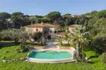 Quiet 5 bedroom Villa for sale with sea view in Saint Tropez, Cote d'Azur French Riviera