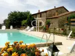 Renovated 4 bedroom Farmhouse for sale with countryside view in Montegabbione, Umbria