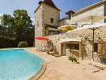 Authentic 5 bedroom house for sale with countryside view in Pujols, Aquitaine
