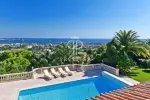 Quiet 5 bedroom Villa for sale with panoramic view in Golfe Juan, Cote d'Azur French Riviera