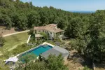Unique 5 bedroom House for sale with panoramic view in Chateau neuf Grasse, Provence Alpes Cote d'Azur