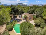 Quiet 2 bedroom Farmhouse for sale with countryside and panoramic views in Pollenca, Mallorca