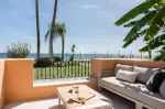 Beachfront 3 bedroom Ground Floor Apartment for sale with sea and panoramic views in Riviera Andaluza, Estepona, Andalucia