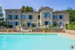 Historical 14 bedroom Chateau for sale with countryside view in Montignac de Lauzun, Nouvelle Aquitaine