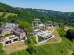 Income Producing 15 bedroom Estate for sale with panoramic and countryside views in Villefranche de Rouergue, Occitanie